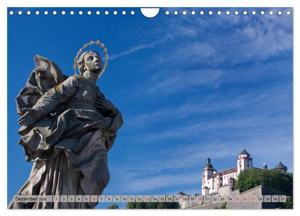Produktbild: W&Uuml;RZBURG - ALTSTADT IMPRESSIONEN (Wandkalender 2026 DIN A4 quer), CALVENDO Monatskalender