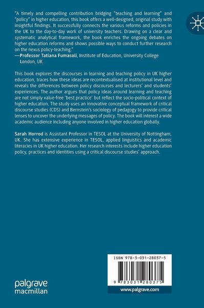 Produktbild: Learning and Teaching in Higher Education