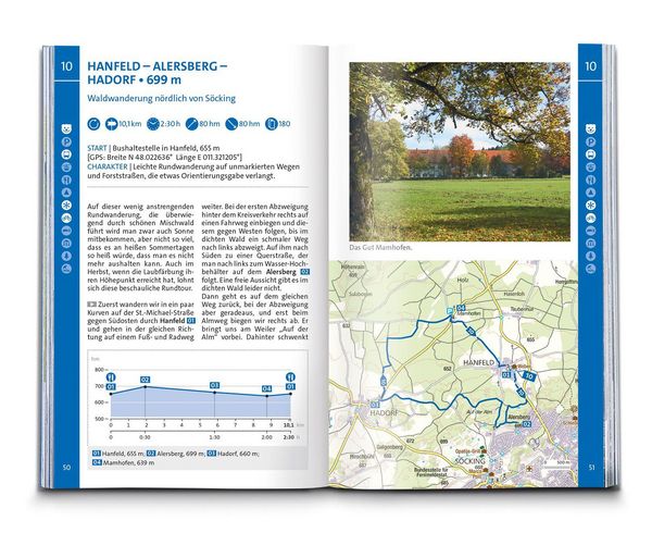 Produktbild: KOMPASS Wanderf&uuml;hrer Pfaffenwinkel, F&uuml;nfseenland, Starnberger See, Ammersee, 60 Touren