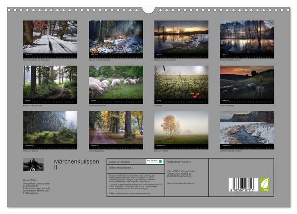 Produktbild: M&auml;rchenkulissen II (Wandkalender 2026 DIN A3 quer), CALVENDO Monatskalender