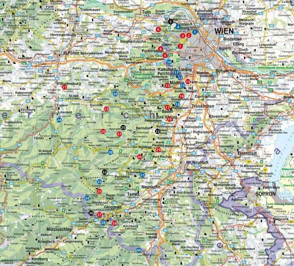 Produktbild: ROTHER Wanderbuch Leichte Wanderungen. Genusstouren im Wienerwald und in den Wiener Alpen