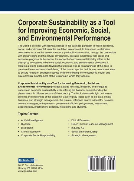 Produktbild: Corporate Sustainability as a Tool for Improving Economic, Social, and Environmental Performance