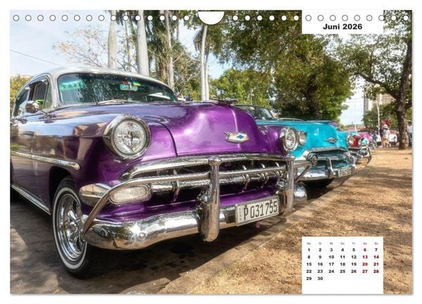 Produktbild: Kubas Oldtimer (Wandkalender 2026 DIN A4 quer), CALVENDO Monatskalender