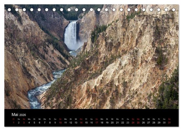 Produktbild: Wyoming & South Dakota (Tischkalender 2026 DIN A5 quer), CALVENDO Monatskalender