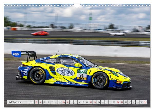 Produktbild: Super Sportwagen aus Zuffenhausen beim GT MASTERS (Wandkalender 2026 DIN A3 quer), CALVENDO Monatskalender