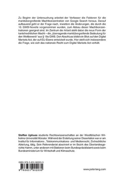 Produktbild: Digitale Machtkonzentration von Google Search