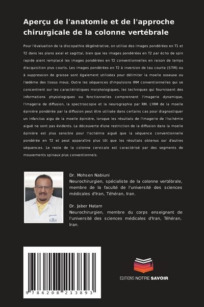 Produktbild: Aper&ccedil;u de l'anatomie et de l'approche chirurgicale de la colonne vert&eacute;brale
