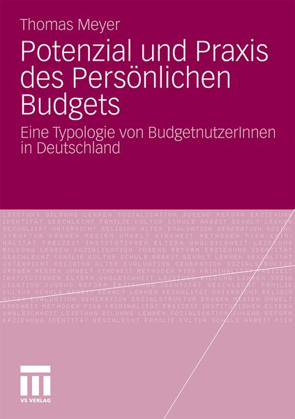 Produktbild: Potenzial und Praxis des Pers&ouml;nlichen Budgets