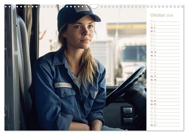 Produktbild: Truckerinnen (Wandkalender 2026 DIN A3 quer), CALVENDO Monatskalender