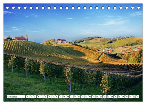 Produktbild: Geliebte Steiermark im Herzen &Ouml;sterreichs (Tischkalender 2026 DIN A5 quer), CALVENDO Monatskalender
