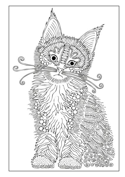 Produktbild: Mandala Malbuch Katzen f&uuml;r Kinder ab 8 Jahren, Teenager und Erwachsene mit 50 sch&ouml;nen Ausmalmotiven