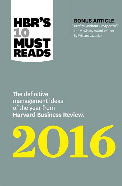 Produktbild: HBR's 10 Must Reads 2016