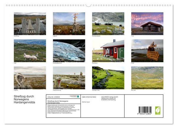 Produktbild: Streifzug durch Norwegens Hardangervidda (hochwertiger Premium Wandkalender 2026 DIN A2 quer), Kunstdruck in Hochglanz