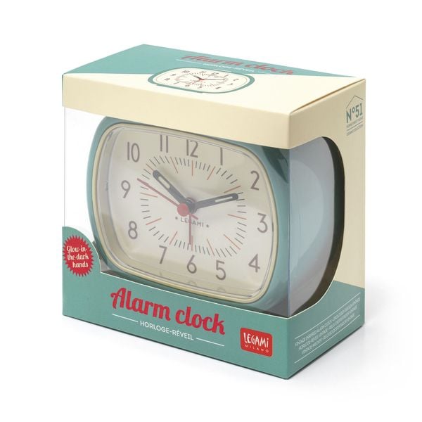 Produktbild: Legami Wecker im Retro-Look - Aqua