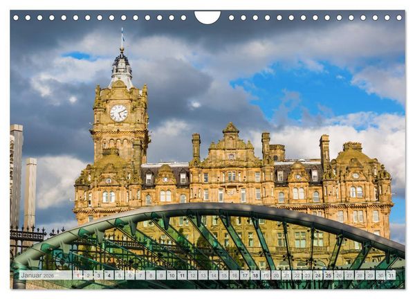 Produktbild: Edinburgh - Impressionen aus der schottischen Hauptstadt (Wandkalender 2026 DIN A4 quer), CALVENDO Monatskalender