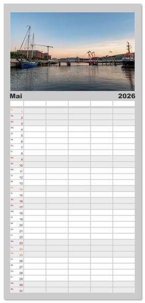 Produktbild: Familienplaner 2026 - Ikonische Br&uuml;cken zwischen Geschichte und Gegenwart mit 5 Spalten (Wandkalender, 21 x 45 cm) CALVENDO