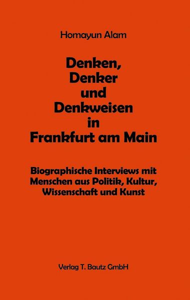 Produktbild: Denken, Denker und Denkweisen in Frankfurt am Main