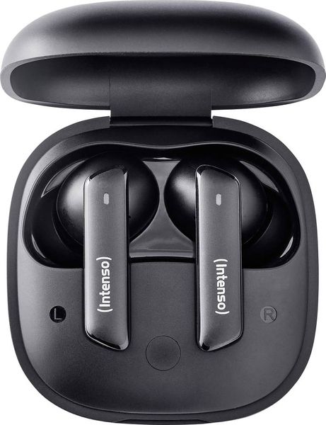 Intenso Buds Pro T500HAE schwarz Handy In Ear Kopfhörer Bluetooth® Schwarz Noise Cancelling Wasserabweisend