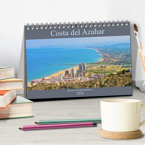 Produktbild: Costa del Azahar - Spaniens Orangenbl&uuml;tenk&uuml;ste (Tischkalender 2026 DIN A5 quer), CALVENDO Monatskalender