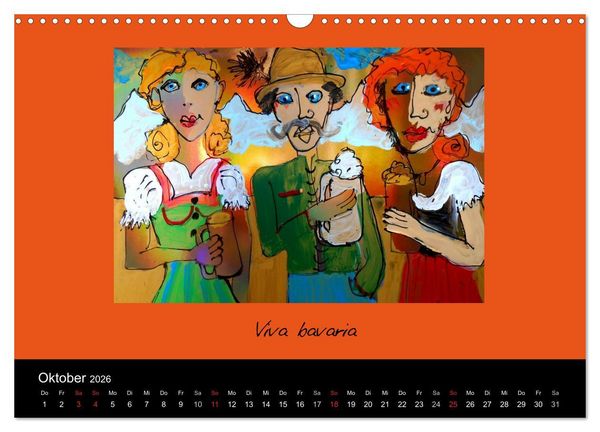 Produktbild: Lebensfreude 2026 (Wandkalender 2026 DIN A3 quer), CALVENDO Monatskalender