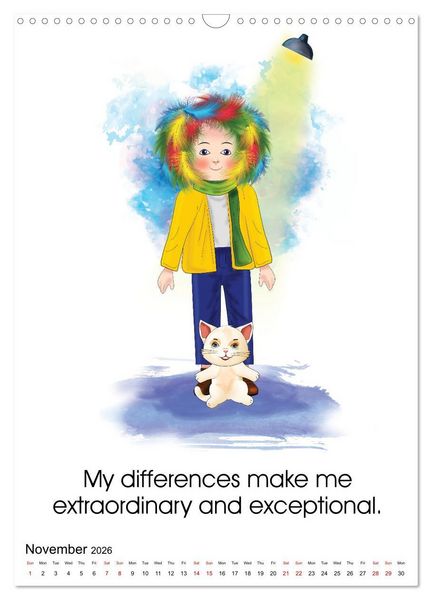 Produktbild: I am loved and valued (Wall Calendar 2026 DIN A3 portrait), CALVENDO 12 Month Wall Calendar
