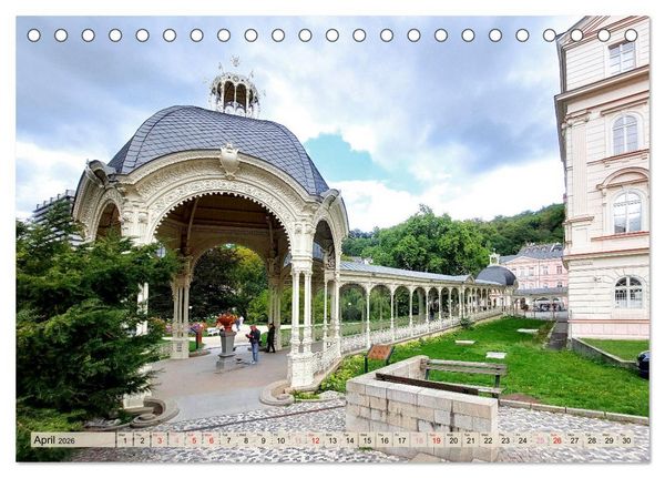 Produktbild: Famous Spas in the Czech Republic (Desk Calendar 2026 DIN A5 landscape), CALVENDO 12 Month DeskCalendar