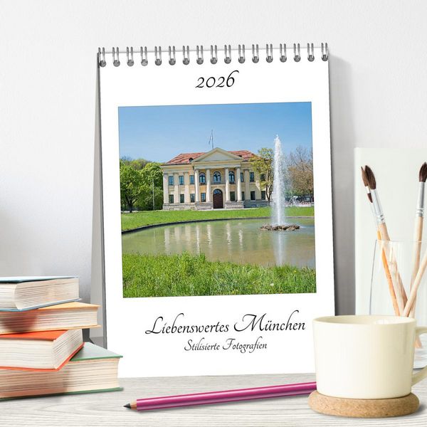 Produktbild: Liebenswertes M&uuml;nchen - Stilisierte Fotografien (Tischkalender 2026 DIN A5 hoch), CALVENDO Monatskalender