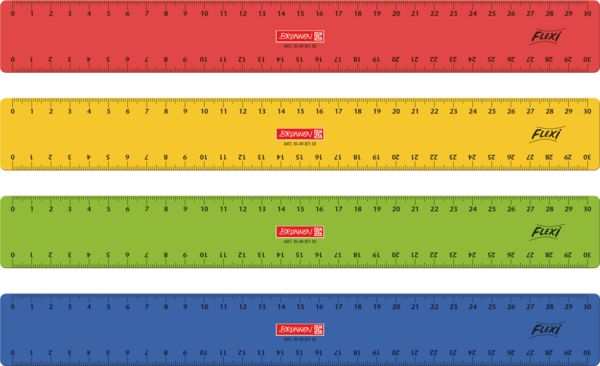 Produktbild: Brunnen Lineal 30cm Flexi sort
