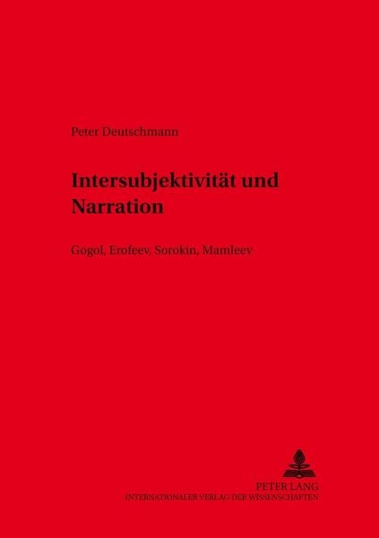 Produktbild: Intersubjektivit&auml;t und Narration