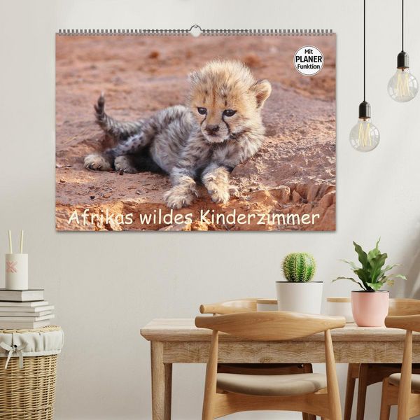 Produktbild: Afrikas wildes Kinderzimmer (Wandkalender 2026 DIN A2 quer), CALVENDO Monatskalender