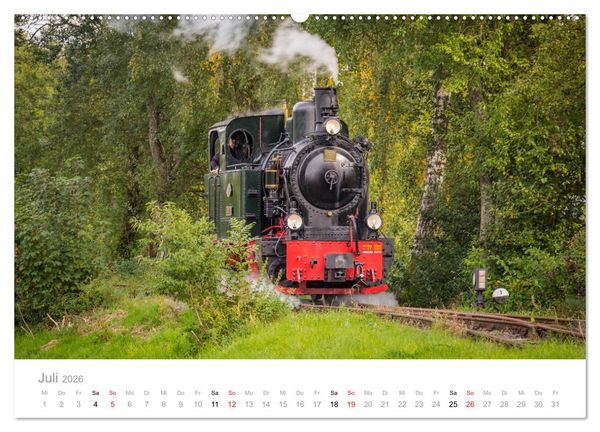Produktbild: Schmalspurbahn Dampflok Bieberlies (hochwertiger Premium Wandkalender 2026 DIN A2 quer), Kunstdruck in Hochglanz
