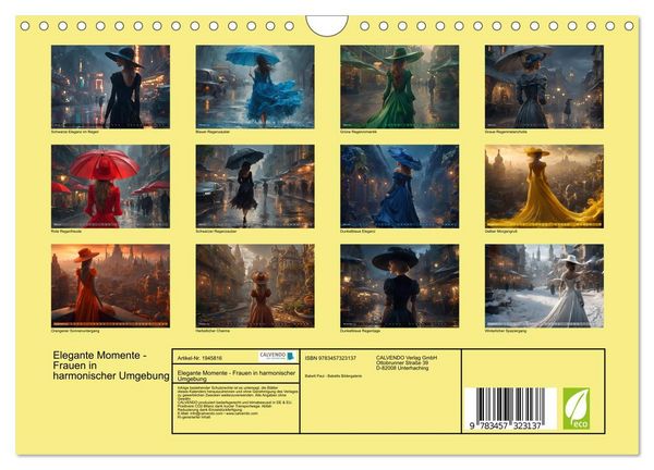 Produktbild: Elegante Momente - Frauen in harmonischer Umgebung (Wandkalender 2026 DIN A4 quer), CALVENDO Monatskalender