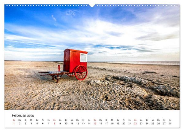 Produktbild: Borkum - Inselblicke (Wandkalender 2026 DIN A2 quer), CALVENDO Monatskalender