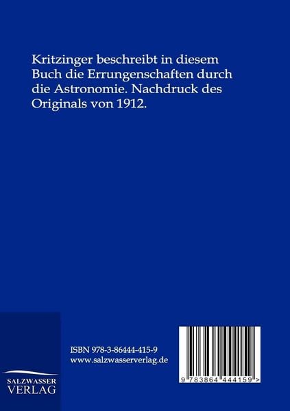 Produktbild: Die Errungenschaften der Astronomie