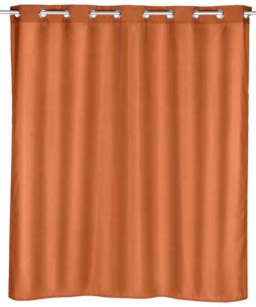 Duschvorhang Comfort Flex Terracotta, Textil (Polyester), 180 x 200 cm, waschbar