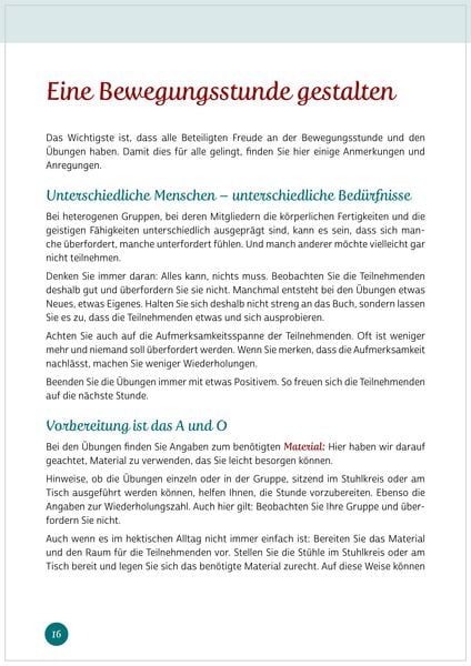 Produktbild: Aktives Ged&auml;chtnistraining f&uuml;r Senioren mit Bewegungen. So halten Sie Kopf und K&ouml;rper fit