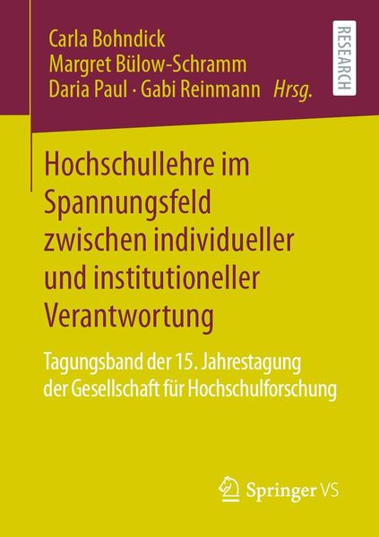 Produktbild: Hochschullehre im Spannungsfeld zwischen individueller und institutioneller Verantwortung