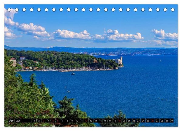 Produktbild: Triest und seine Riviera (Tischkalender 2026 DIN A5 quer), CALVENDO Monatskalender