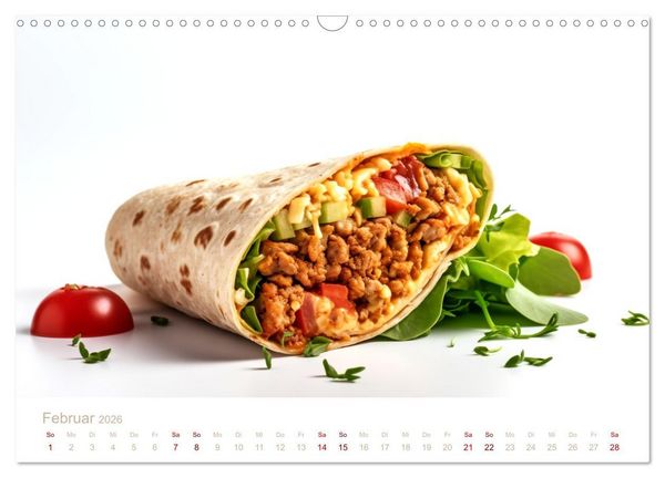 Produktbild: FAST FOOD (Wandkalender 2026 DIN A3 quer), CALVENDO Monatskalender