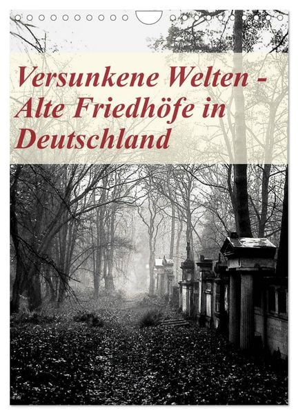 Produktbild: Versunkene Welten - Alte Friedh&ouml;fe in Deutschland (Wandkalender 2026 DIN A4 hoch), CALVENDO Monatskalender