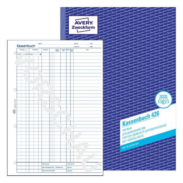 Kassenbuch A4 EDV 100 Blatt