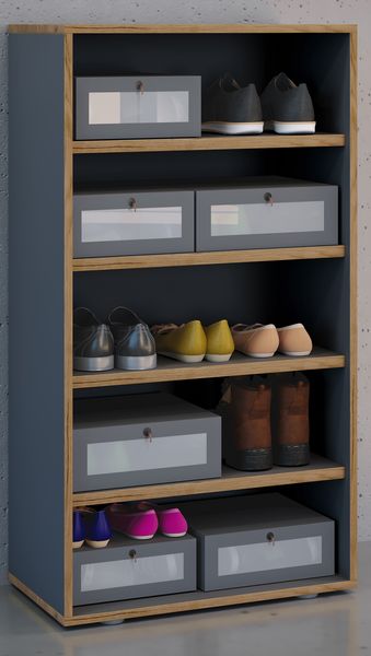 Produktbild: Holz Regal Schuhschrank Schuhregal Salia B60
