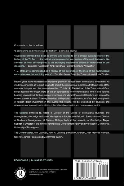 Produktbild: The Nature of the Transnational Firm