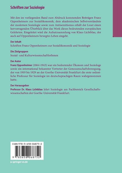 Produktbild: Schriften zur Soziologie
