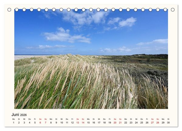 Produktbild: Borkum - Ruhig inmitten der Wogen (Tischkalender 2026 DIN A5 quer), CALVENDO Monatskalender