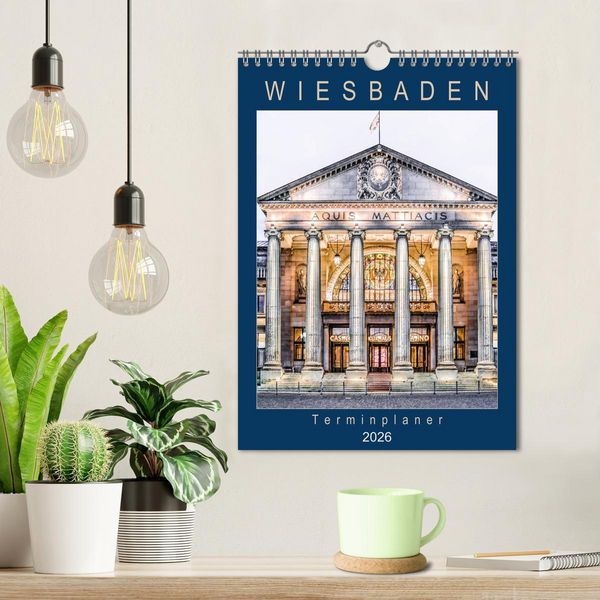 Produktbild: Wiesbaden Terminplaner (Wandkalender 2026 DIN A4 hoch), CALVENDO Monatskalender