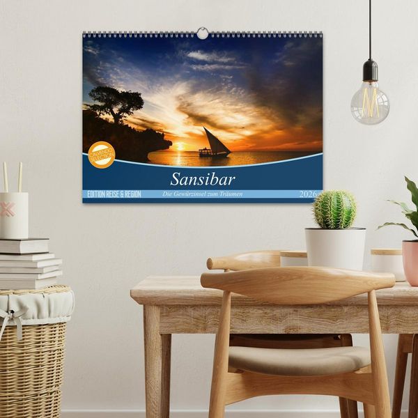 Produktbild: Sansibar (Wandkalender 2026 DIN A3 quer), CALVENDO Monatskalender