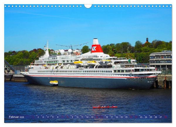 Produktbild: Kreuzfahrtschiffe zu Gast in Hamburg (Wandkalender 2026 DIN A3 quer), CALVENDO Monatskalender