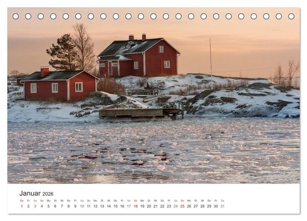 Produktbild: Helsinki - Hauptstadt am Finnischen Meerbusen (Tischkalender 2026 DIN A5 quer), CALVENDO Monatskalender