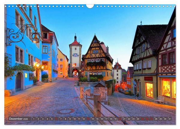 Produktbild: Rothenburg o. d. Tauber - Perle des Taubertales (Wandkalender 2026 DIN A3 quer), CALVENDO Monatskalender